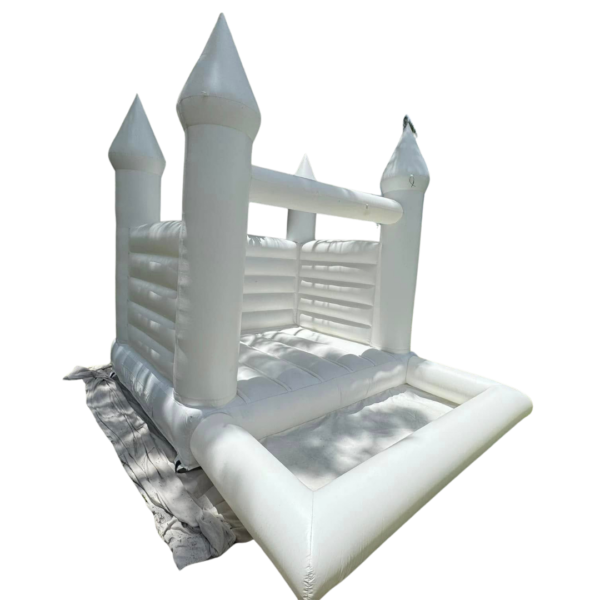 White Bouncy Castle House 10x8x8 - Image 3