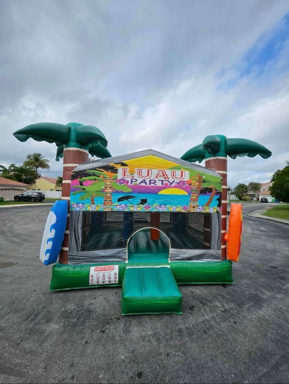 Bouncy House Luau Party